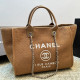 Orange Vacation Letters Weave Contrast Bags