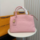 Pink Casual Letters Zipper Embossed Bags