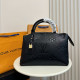 Black Casual Letters Zipper Embossed Bags