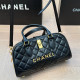 Black Street Solid Color Patchwork Zipper Texture Bags