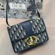 White Blue Casual Letters Patchwork Contrast Bags
