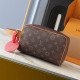 Brown Daily Letters Zipper Bags