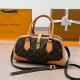 Brown Casual Letters Patchwork Contrast Bags