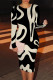Cream White Elegant Floral Print Contrast O Neck Printed Dresses