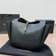 Black Casual Solid Color Patchwork Texture Bags