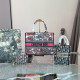 Pink Street Butterfly Letters Patchwork Contrast Bags