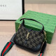 Black Casual Letters Patchwork Zipper Contrast Bags