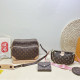 Apricot Brown Casual Letters Patchwork Zipper Contrast Bags
