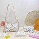 Colour Casual Letters Gradient Zipper Contrast Bags