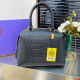 Black Daily Letters Zipper Embossed Bags