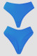 Blue Daily Solid Color Patchwork Lingerie
