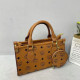 Orange Daily Letters Patchwork Zipper Contrast Bags