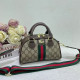 Brown Casual Stripe Letters Patchwork Zipper Contrast Bags
