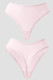 Pink Daily Solid Color Patchwork Lingerie