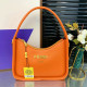 Orange Casual Solid Color Patchwork Zipper Bags
