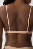 Coffee Daily Solid Color Lace Bustiers