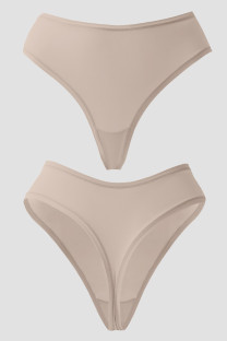 Grey Daily Solid Color Patchwork Lingerie