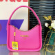Rose Red Casual Solid Color Patchwork Zipper Bags