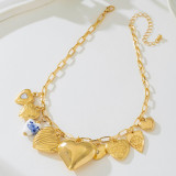Gold Daily Heart Shaped Necklaces