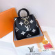 Black Casual Letters Patchwork Contrast Adjustable Bags