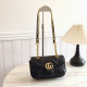 Black Street Solid Color Patchwork Metal Accessories Trim Texture Bags
