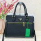 Black Street Solid Color Patchwork Zipper Bags
