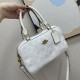 White Street Letters Patchwork Zipper Contrast Bags