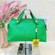 Green Casual Solid Color Patchwork Zipper Texture Bags