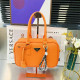 Orange Casual Solid Color Patchwork Zipper Adjustable Bags