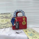 Red Celebrities Solid Color Patchwork Texture Bags