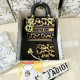 Black Yellow Casual Letters Leopard Patchwork Contrast Bags