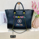 Black Street Letters Gradient Patchwork Zipper Contrast Bags
