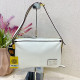 White Casual Solid Color Patchwork Zipper Adjustable Bags