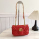 Red Street Solid Color Patchwork Metal Accessories Trim Texture Bags