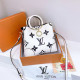 White Casual Letters Patchwork Contrast Adjustable Bags