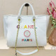 White Street Letters Gradient Patchwork Zipper Contrast Bags