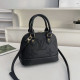 Black Daily Letters Zipper Embossed Bags