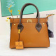 Orange Casual Solid Color Patchwork Zipper Contrast Bags