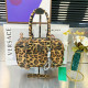 Leopard Print Casual Leopard Patchwork Zipper Bags