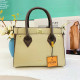 Light Yellow Casual Solid Color Patchwork Zipper Contrast Bags