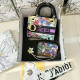 Multi-color Street Flowers Letters Patchwork Contrast Bags