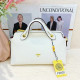 White Casual Solid Color Patchwork Zipper Texture Bags