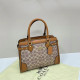 Orange Casual Letters Patchwork Zipper Contrast Bags