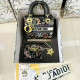 Black Street Flowers Letters Patchwork Contrast Bags