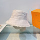 White Street Letters Ripped Distressed Hat