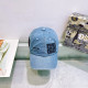 The cowboy blue Street Letters Embroidered Distressed Hat