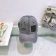 Dark Gray Street Letters Embroidered Distressed Hat