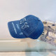 Dark Blue Casual Letters Distressed Patch Hat
