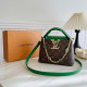 Green Casual Letters Patchwork Chains Bags