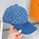 Dark Blue Casual Letters Distressed Metal Accessories Trim Hat